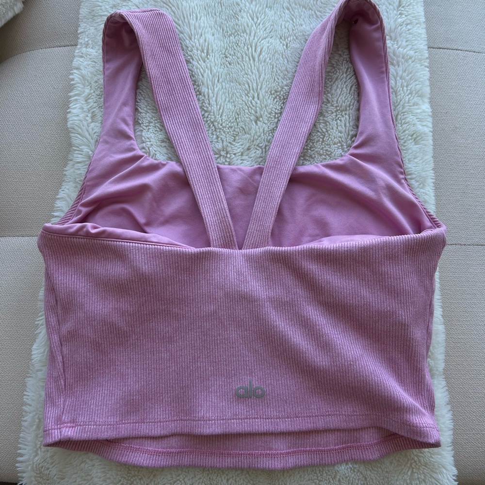 Like new ALO pink sports bra